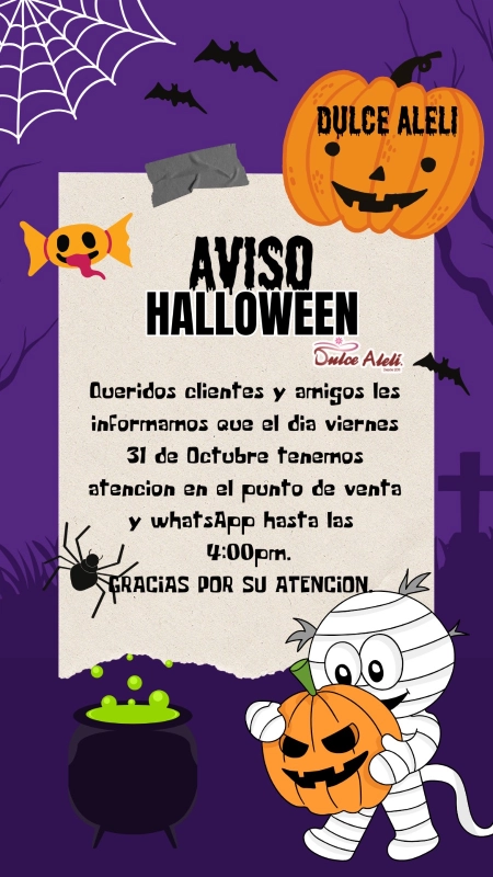 Aviso halloween